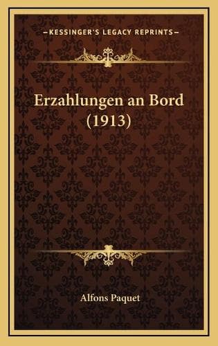 Cover of Erzahlungen an Bord (1913)