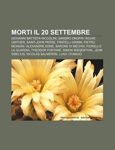 Cover of Morti Il 20 Settembre