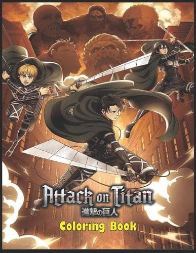 Cover of Attack On Titan Coloring Book