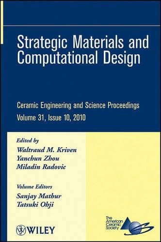 Cover of Strategic Materials and Computational Design, Volume 31, Issue 10