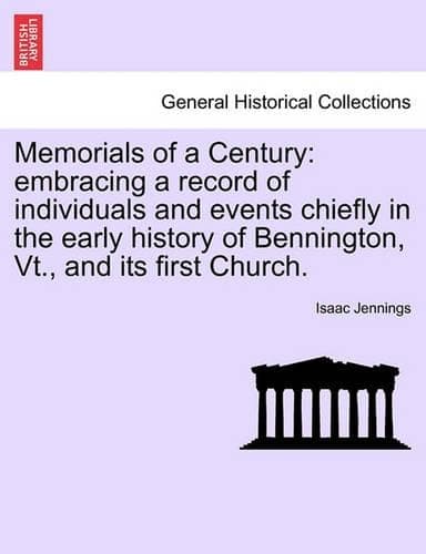 Cover of Memorials of a Century