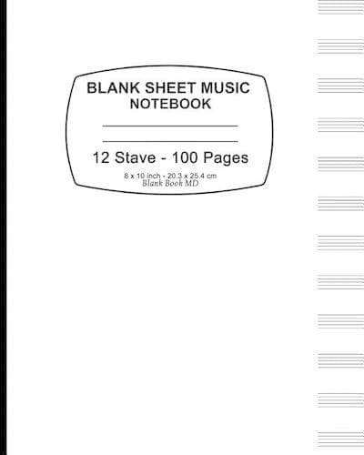 Cover of Blank Sheet Music Notebook