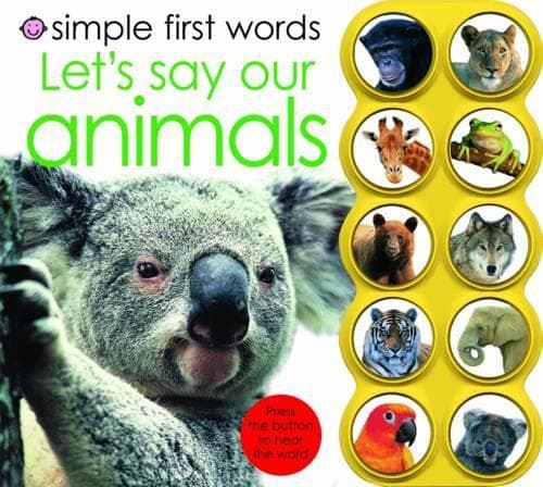 Cover of Simple First Words - Let's Say Our Animals