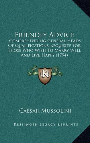 Cover of Friendly Advice