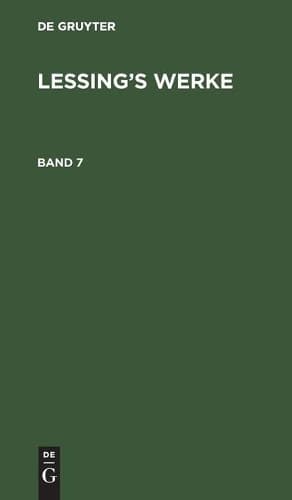 Cover of G. E. Lessing: Lessing's Werke. Band 7