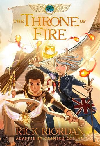 Cover of Kane Chronicles, The, Book Two: Throne of Fire: The Graphic Novel, The-The Kane Chronicles, Book Two