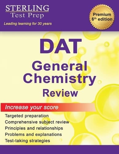 Cover of Sterling Test Prep DAT General Chemistry Review