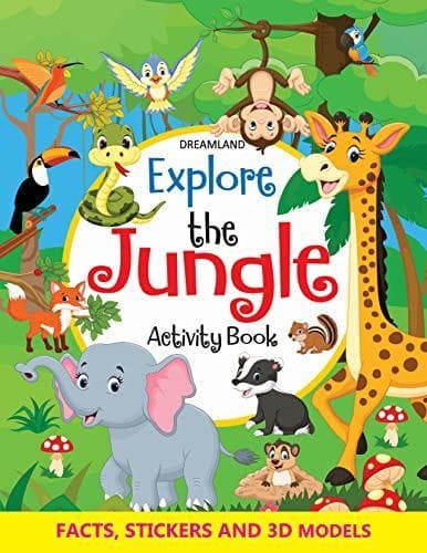 Cover of Explore the Jungle Activity Book with Stickers and 3D Models