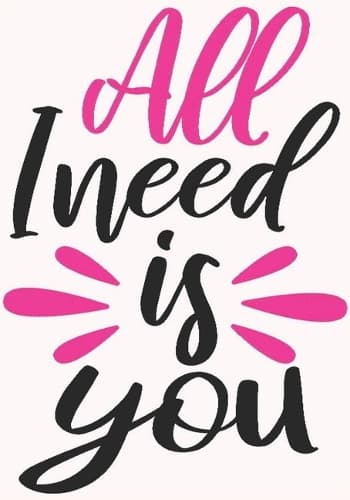 Cover of All I need is you