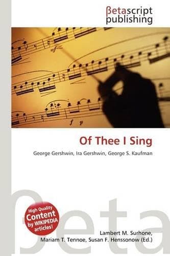 Cover of Of Thee I Sing