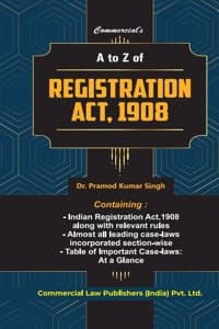 Cover of A to Z of Registration Act, 1908
