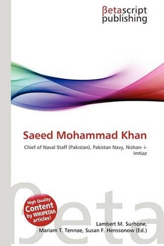 Cover of Saeed Mohammad Khan