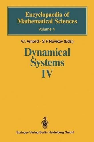 Cover of Dynamical Systems IV