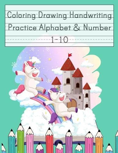 Cover of Coloring Drawing Handwriting Practice Alphabet & Number