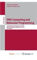 Cover of DNA Computing and Molecular Programming