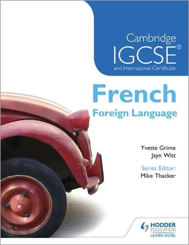 Cover of Cambridge IGCSE and International Certificate French Foreign Language