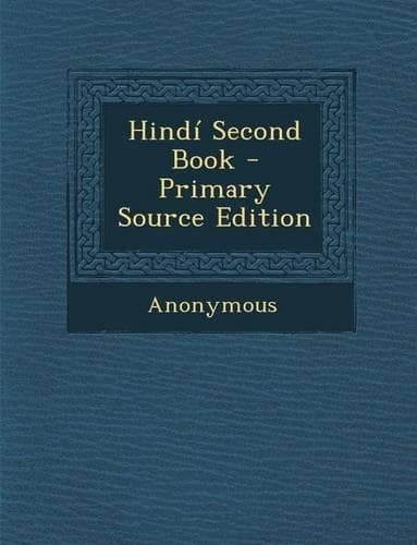 Cover of Hindí Second Book