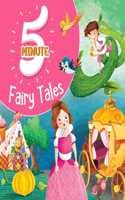 Cover of 5 Minute Fairy Tales - Premium Quality Padded & Glittered Book
