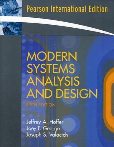 Cover of Modern Systems Analysis and Design