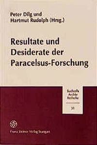 Cover of Resultate Und Desiderate Der Paracelsus-Forschung