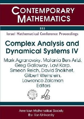 Cover of Complex Analysis and Dynamical Systems IV