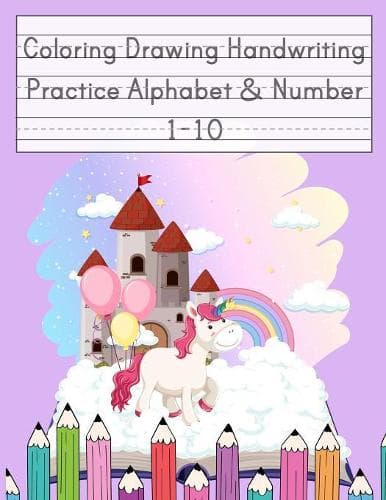 Cover of Coloring Drawing Handwriting Practice Alphabet & Number