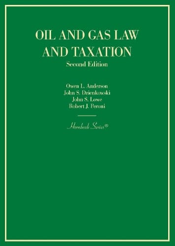 Cover of Oil and Gas Law and Taxation