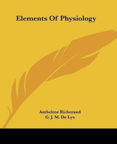 Cover of Elements Of Physiology: (English)