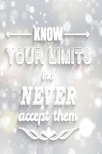 Cover of Know your limits but never accept them