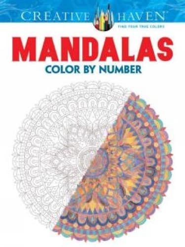 Cover of Creative Haven Mandalas Color by Number Coloring Book