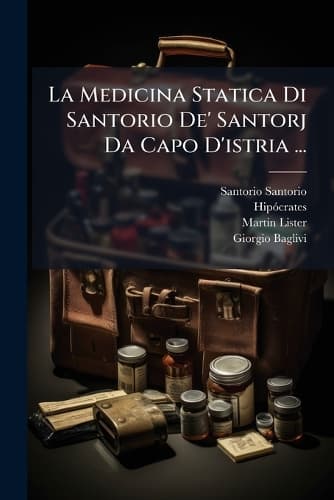 Cover of La Medicina Statica Di Santorio De' Santorj Da Capo D'istria ...