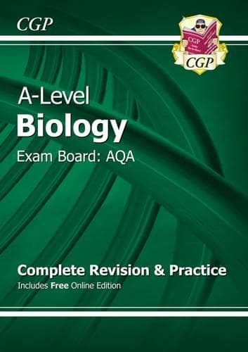 Cover of A-Level Biology: AQA Year 1 & 2 Complete Revision & Practice with Online Edition