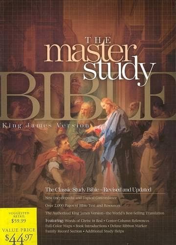 Cover of KJV Master Study Bible, Burgundy Genuine Leather