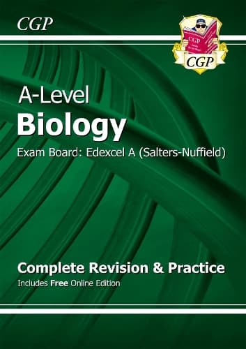 Cover of A-Level Biology: Edexcel A Year 1 & 2 Complete Revision & Practice with Online Edition