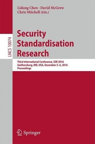 Cover of Security Standardisation Research