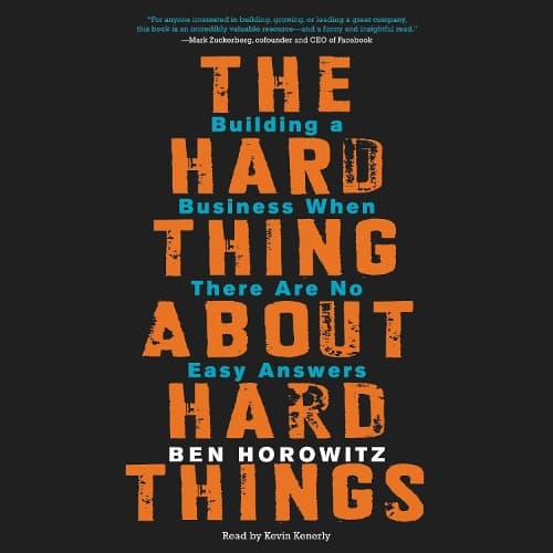 Cover of The Hard Thing About Hard Things