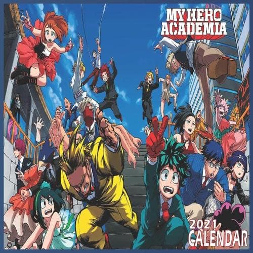 Cover of My Hero Academia calendar 2021