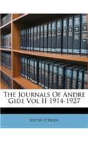 Cover of The Journals of Andre Gide Vol II 1914-1927: (English)