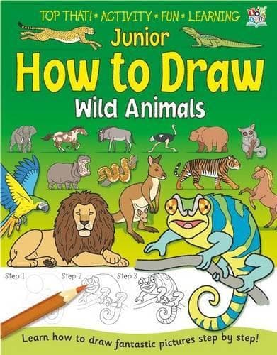 Cover of Junior How to Draw Wild Animals