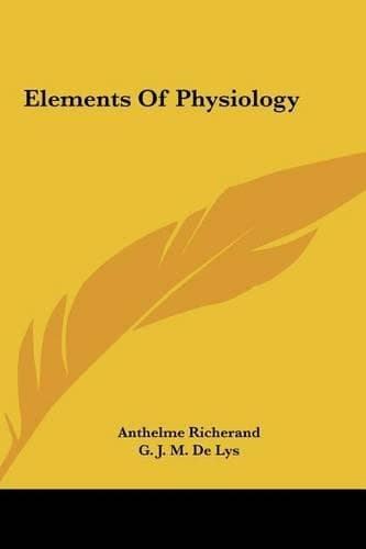 Cover of Elements of Physiology