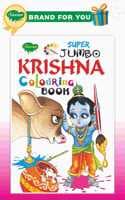 Cover of Super Jumbo Krishna Colouring Book By Sawan