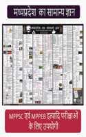 Cover of [MP GK Wall Chart] Madhya Pradesh General Knowledge Wall Chart in Hindi 2022