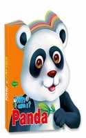 Cover of Sawan Presents 'Who Am I' Panda | Die-Cut Shape Board-Book