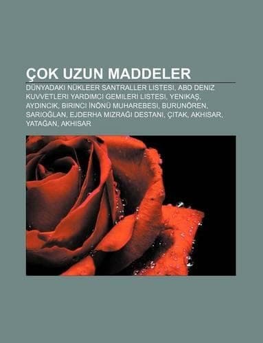 Cover of Cok Uzun Maddeler