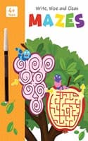 Cover of Mazes - Write, Wipe and Clean Book