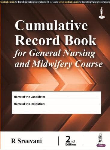 Cover of Cumulative Record Book for General Nursing and Midwifery Course