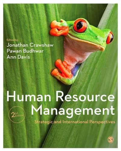 Cover of Human Resource Management: Strategic and International Perspectives